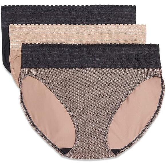 New Warner's 3-Pack Womens Medium Blissful Comfort Waistband Hi Cut Panties - Picture 1 of 3